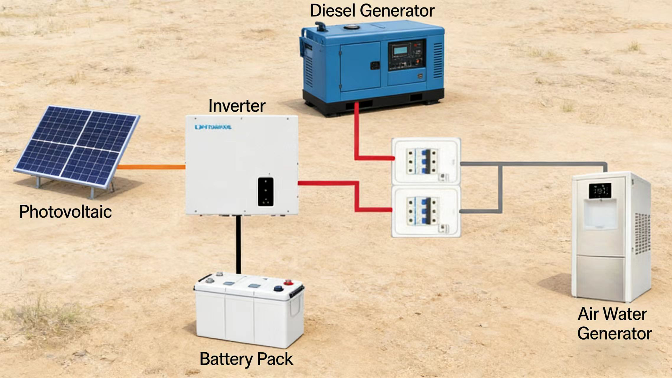 Mobile Solar-Powered Water Generation System